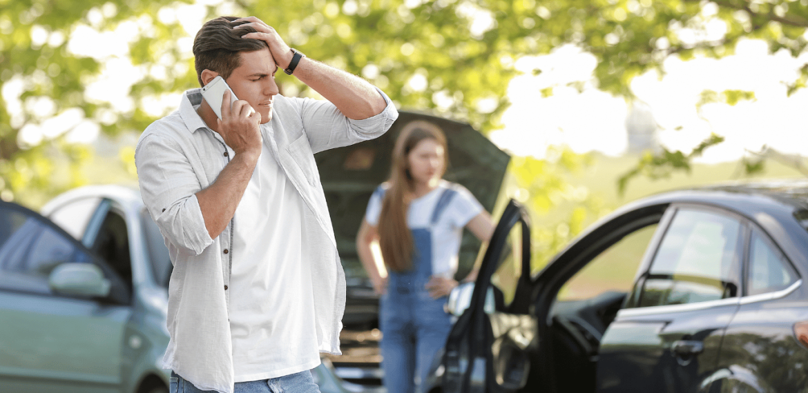 Accidente de tráfico leve