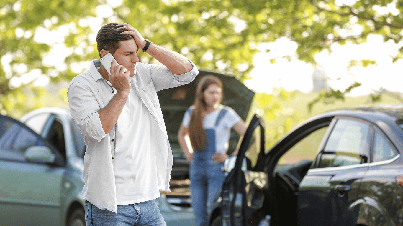 Accidente de tráfico leve